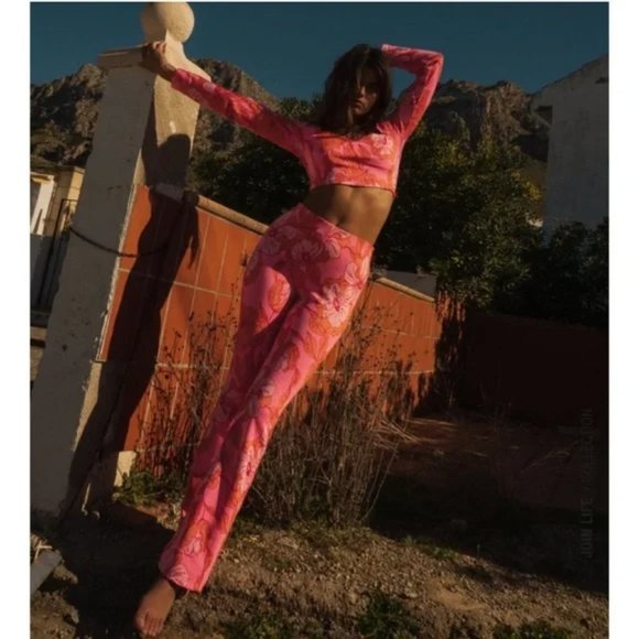 ZARA Jacquard Pants - Picture 3 of 4